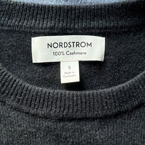 Nordstrom Men's Black 100% Cashmere Sweater Size Small